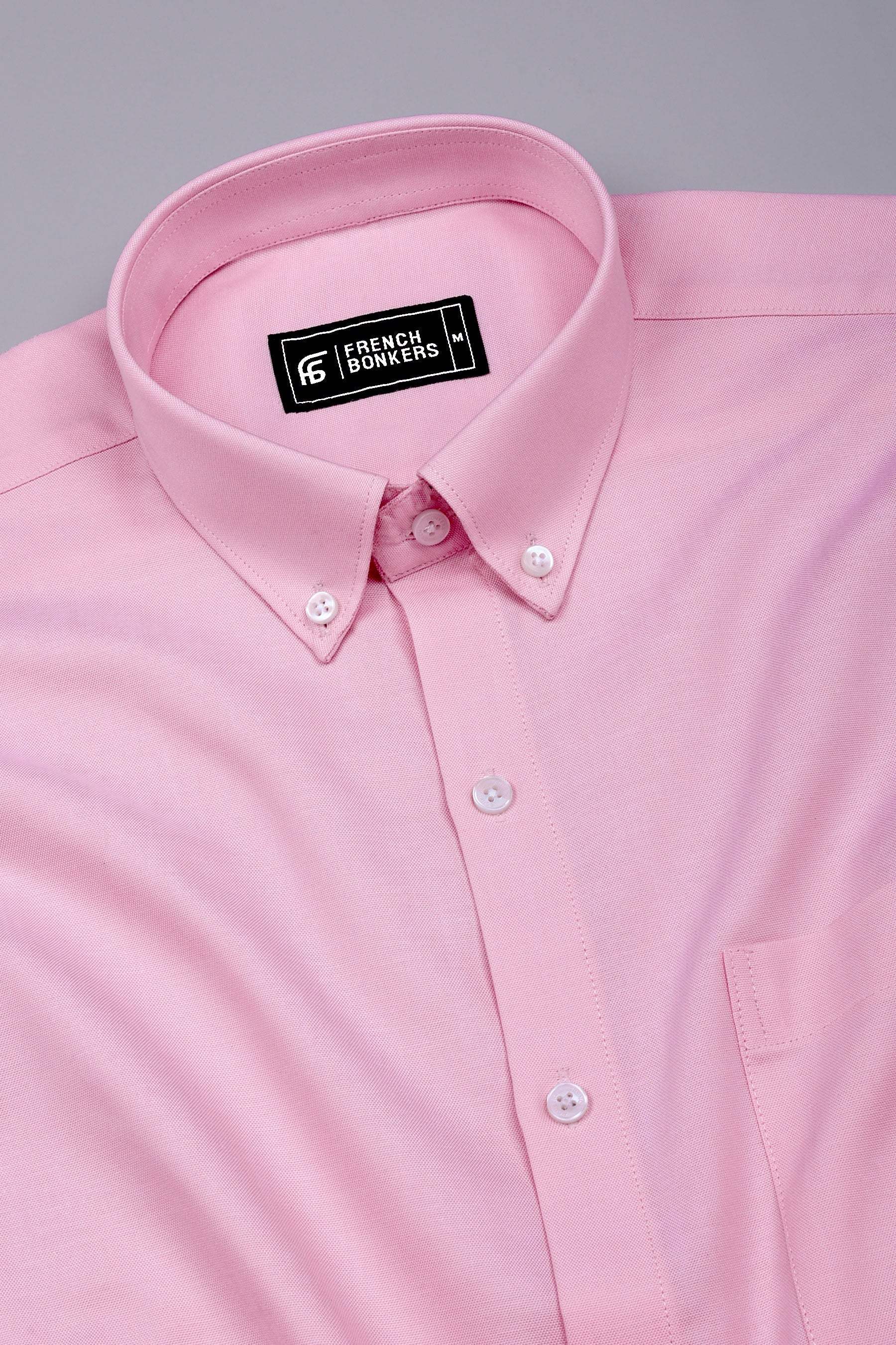 Arctic Pastel Pink Solid Oxford Cotton Shirt