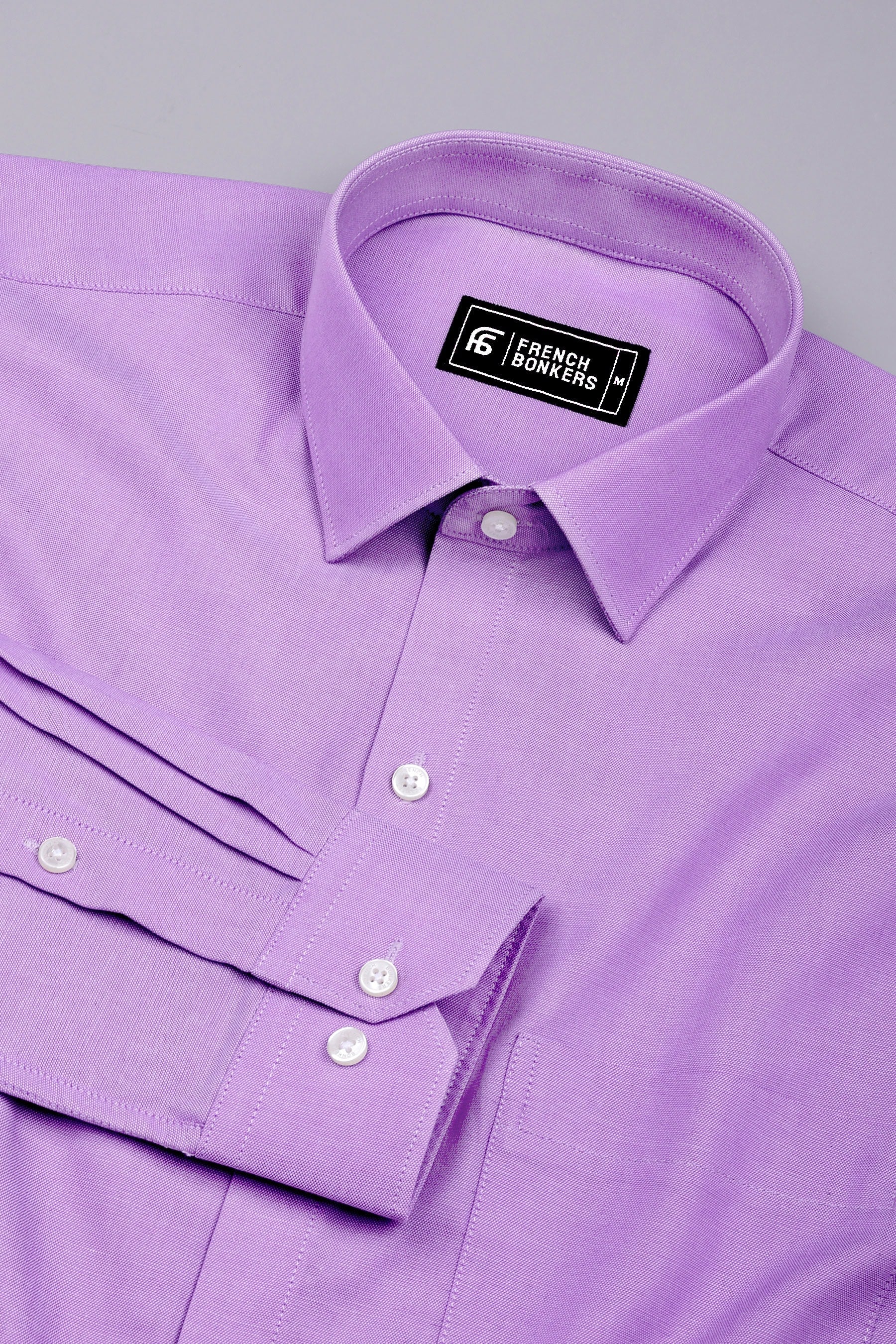 Arctic Light Violet Solid Oxford Cotton Shirt