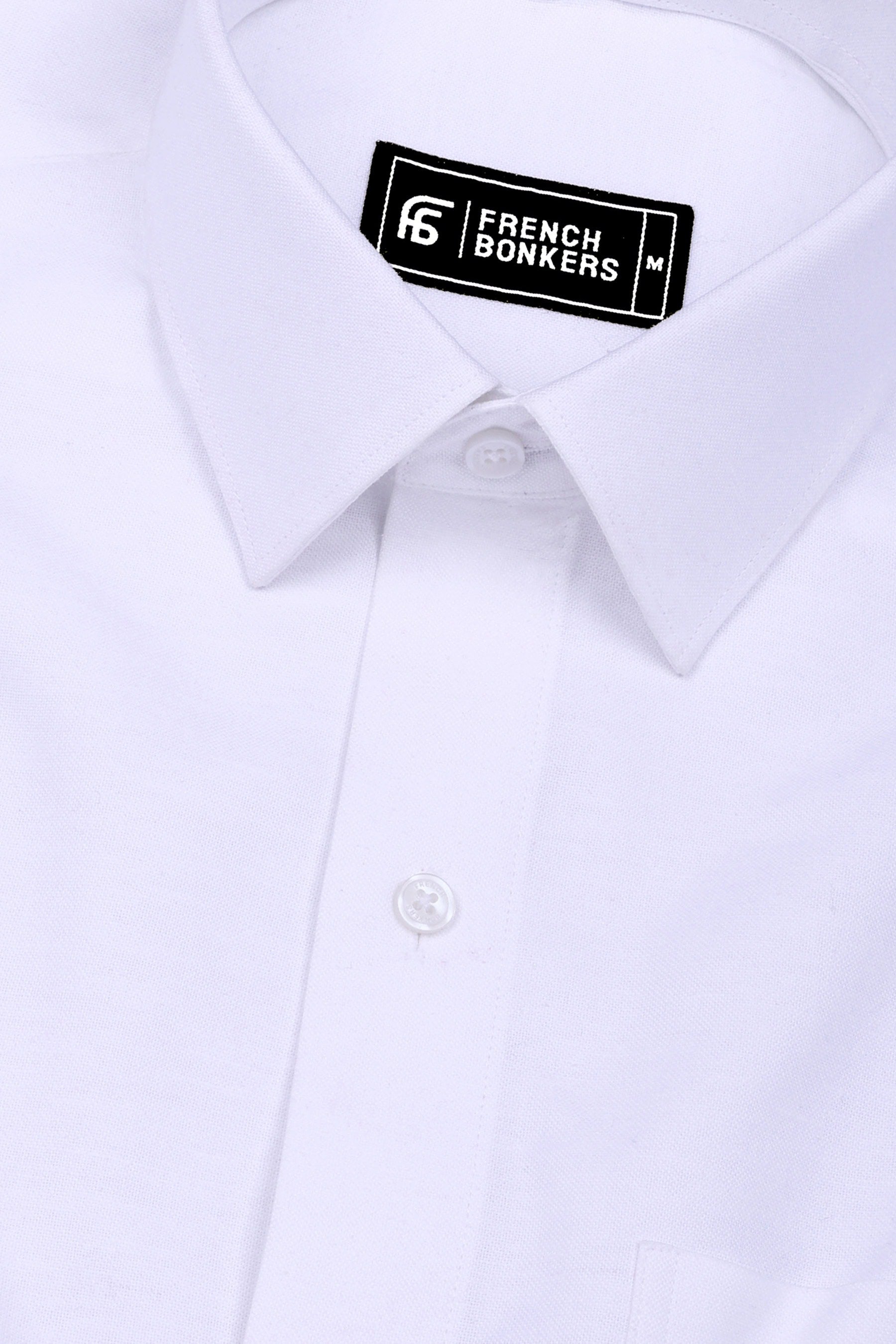 Milk White Cotton Linen Shirt
