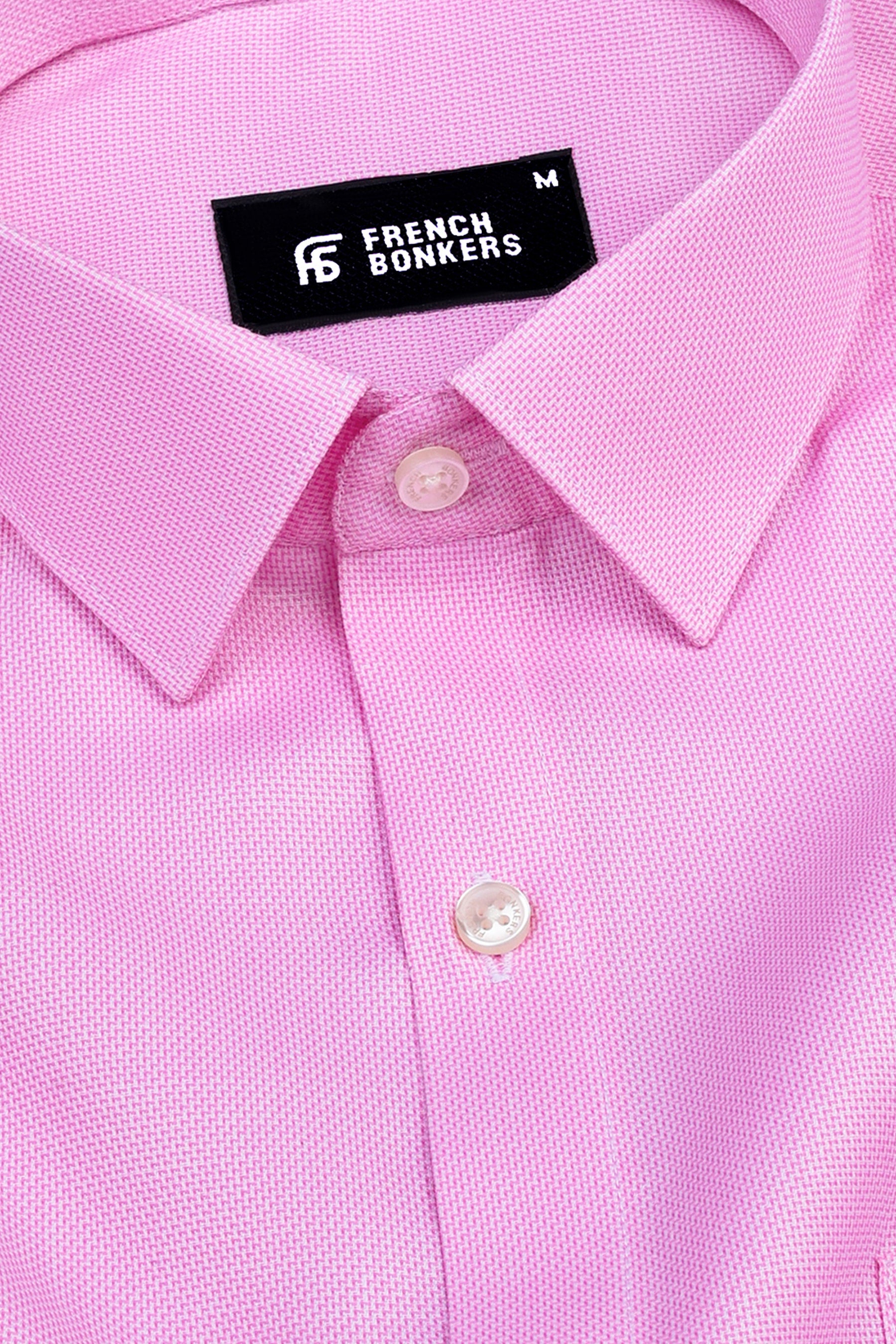 Piggy pink dobby shirt