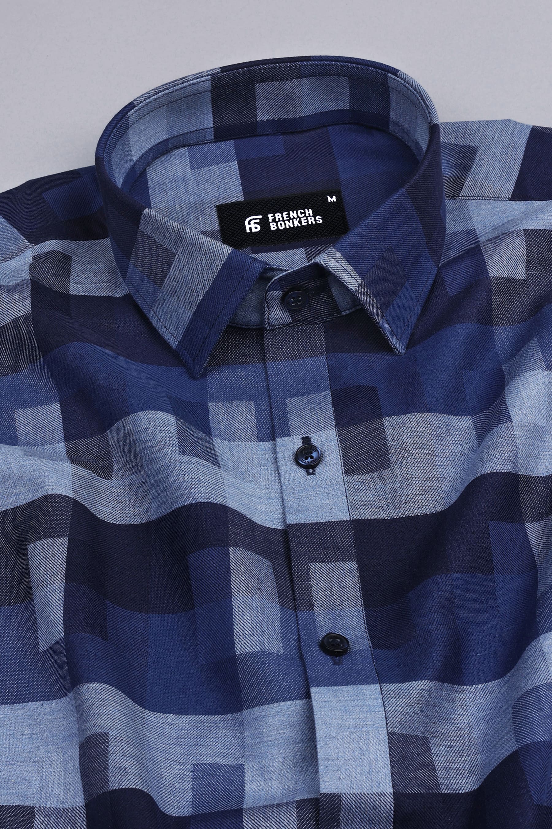 Berry and yonder blue tattershall check shirt