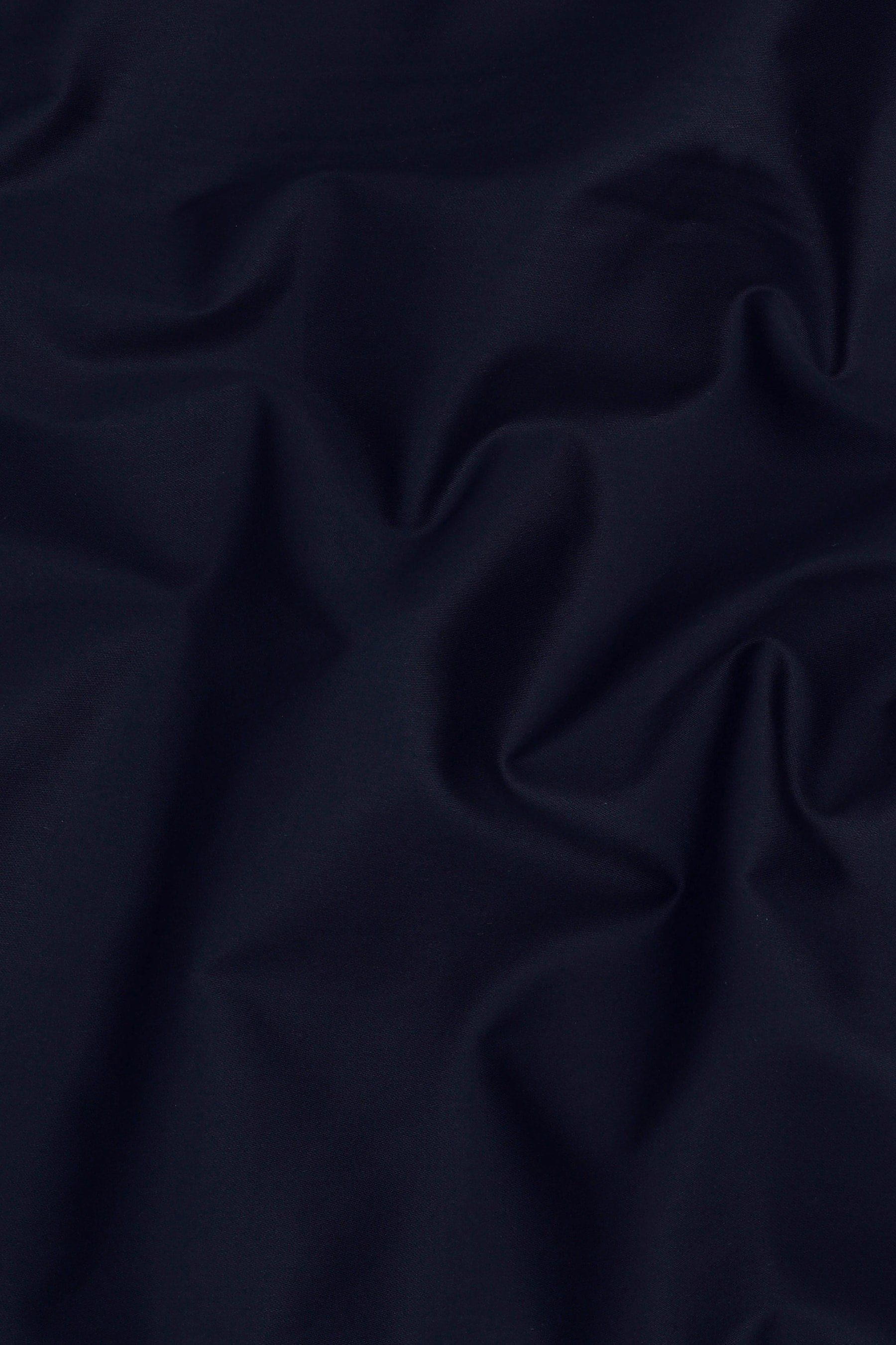 Dark navy blue cotton satin shirt