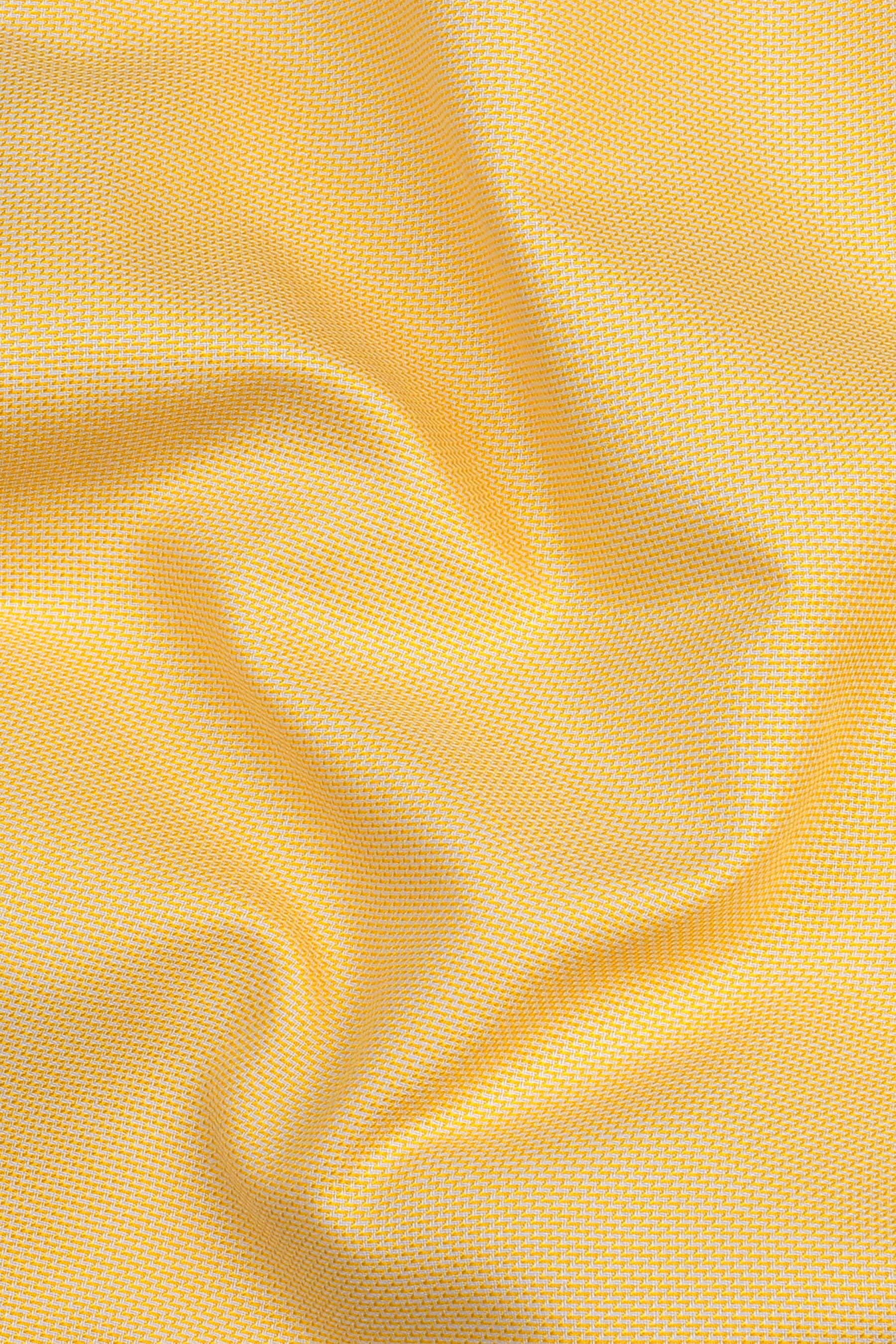 Titanium yellow dobby texture shirt