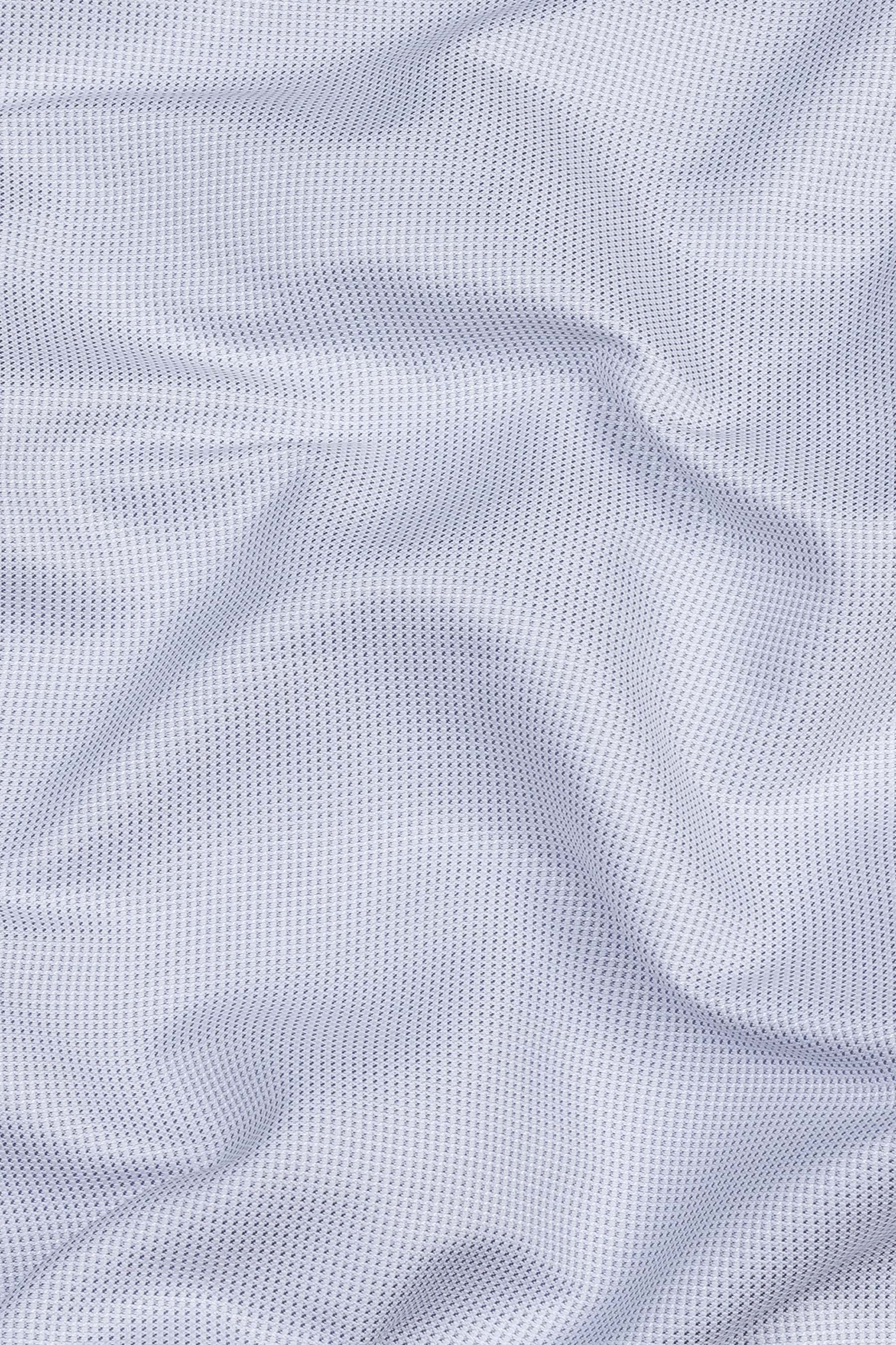 Pastel grey dobby texture shirt