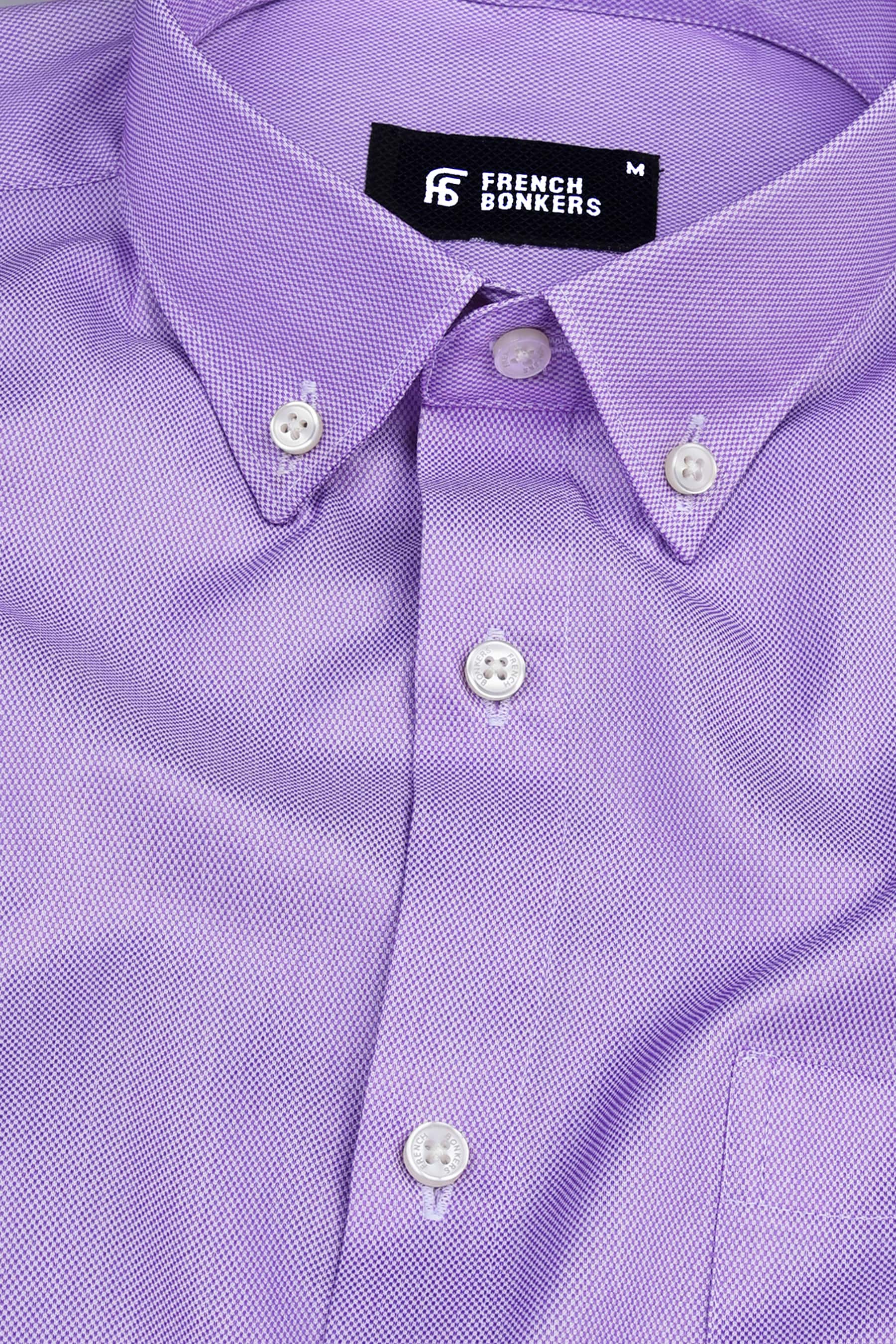 French violet dobby texture shirt