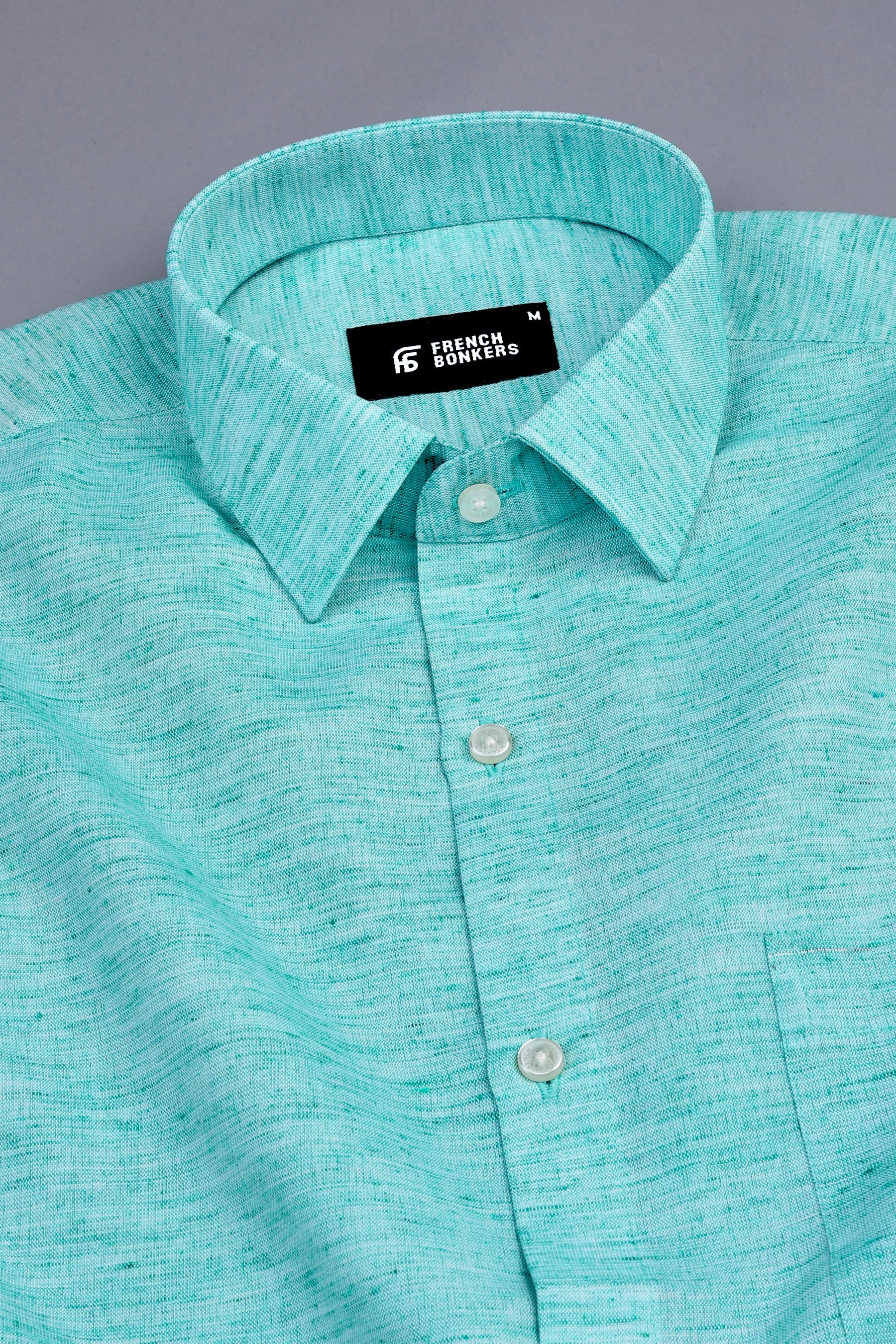 Seaform green amsler linen shirt