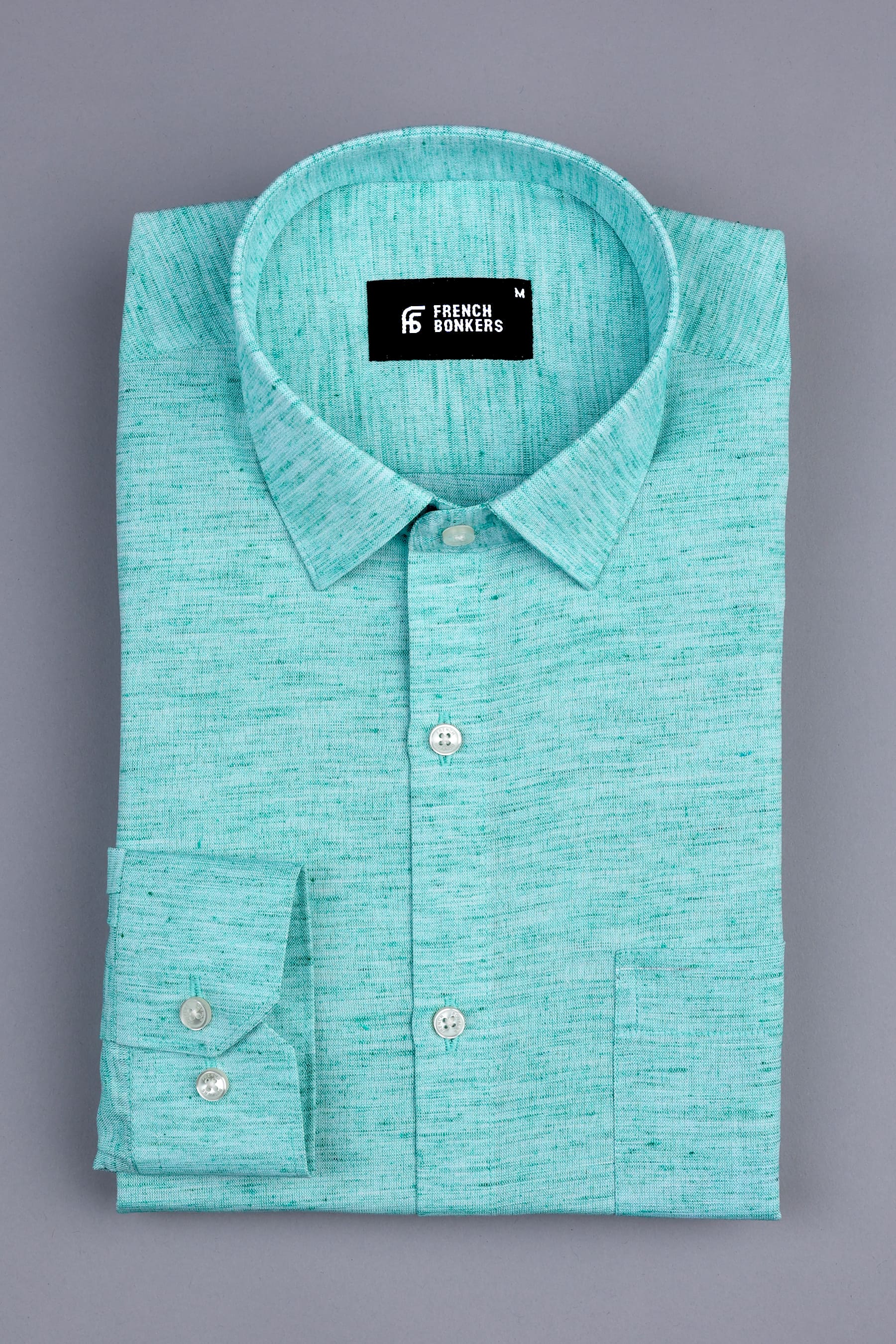 Seaform green amsler linen shirt