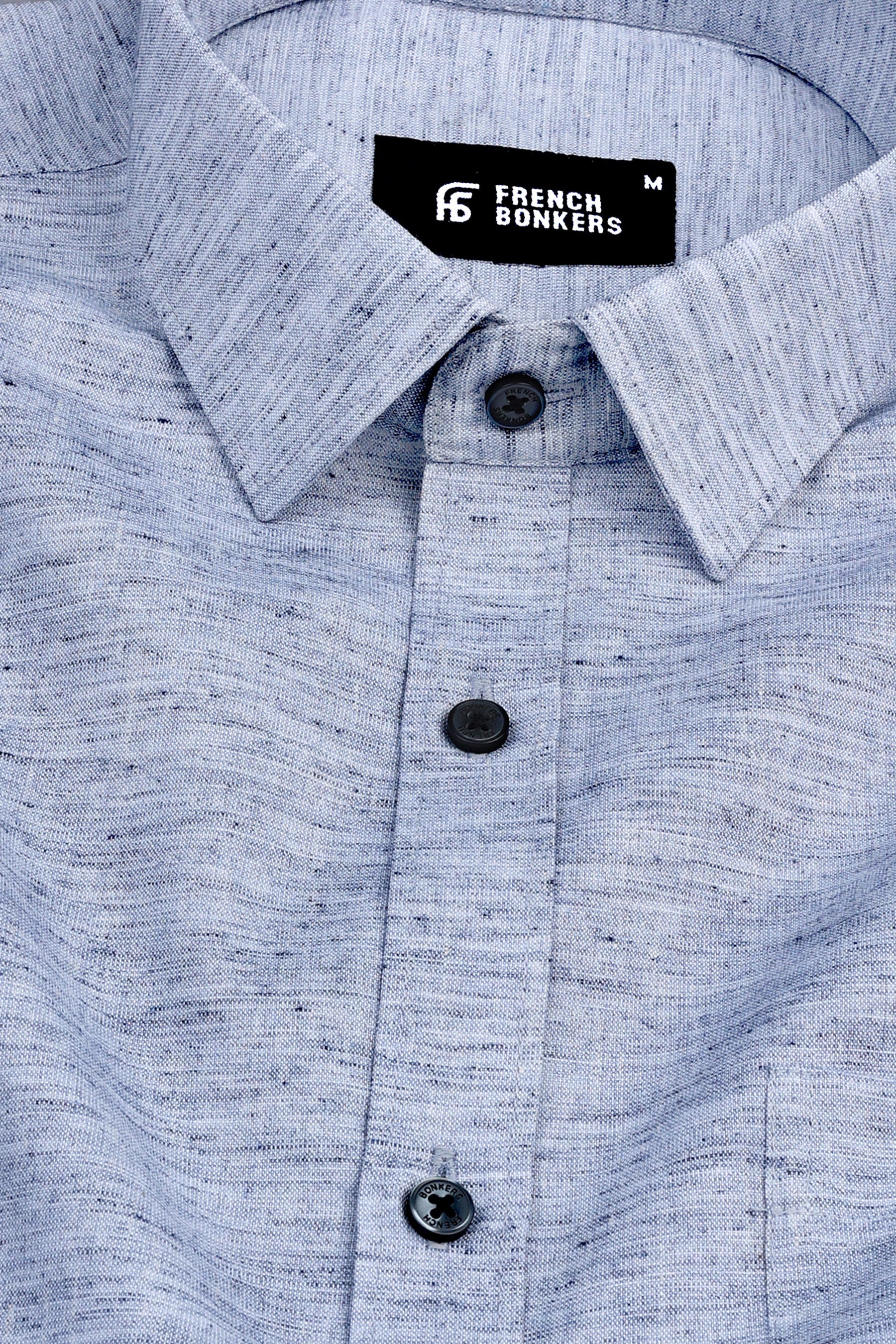 Coin grey amsler linen shirt