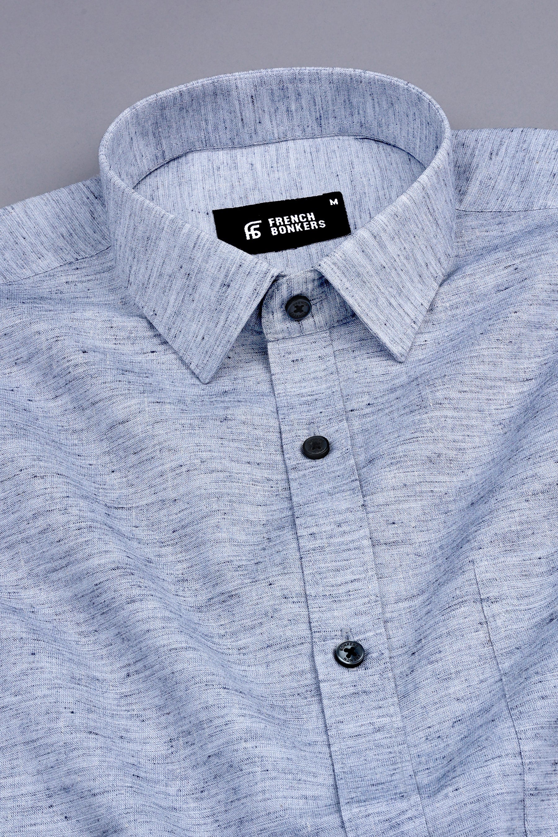 Coin grey amsler linen shirt