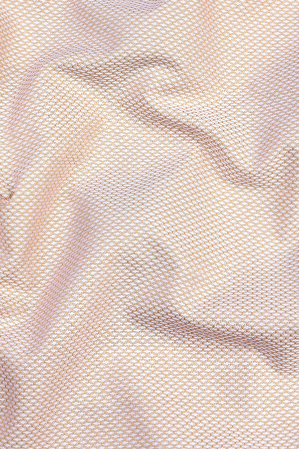 Sand brown snack skin texture jacquard shirt