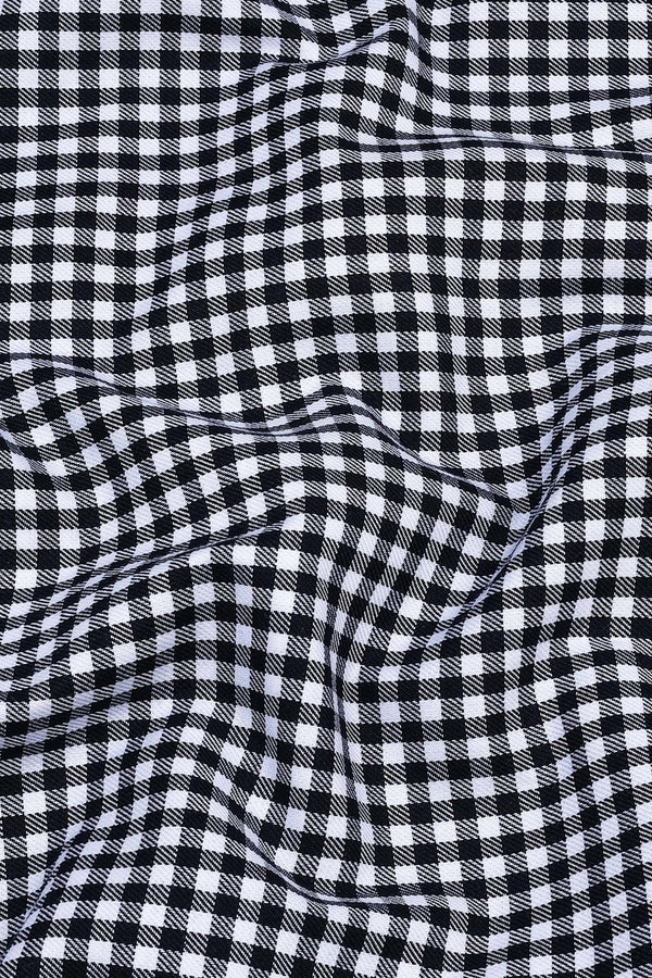 Classic Black with white twill check shirt
