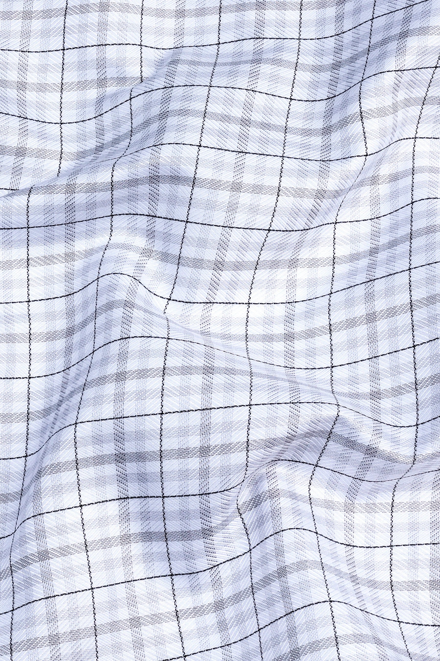 Victory Light grey box check shirt