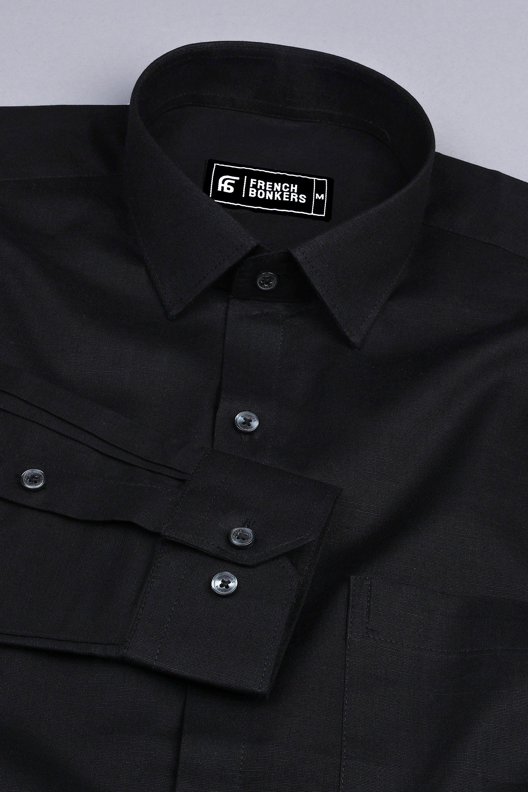 00s French B.D Shirt “Black Linen” 00s French B.D Shirt “Black Linen”