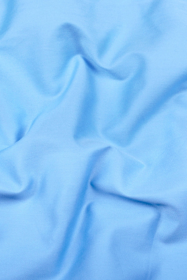 Rainbow sky blue satin cotton shirt