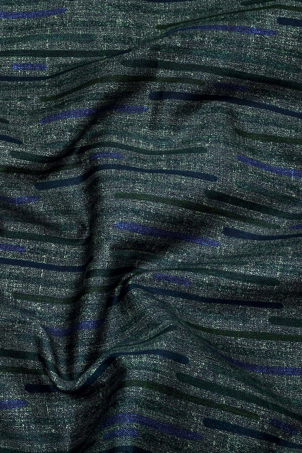 Green Stick Printed Cotton Shirt