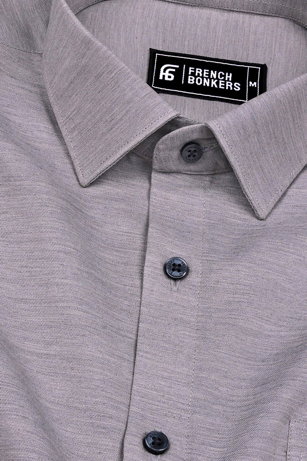 Strom Wind Gray Solid Shirt
