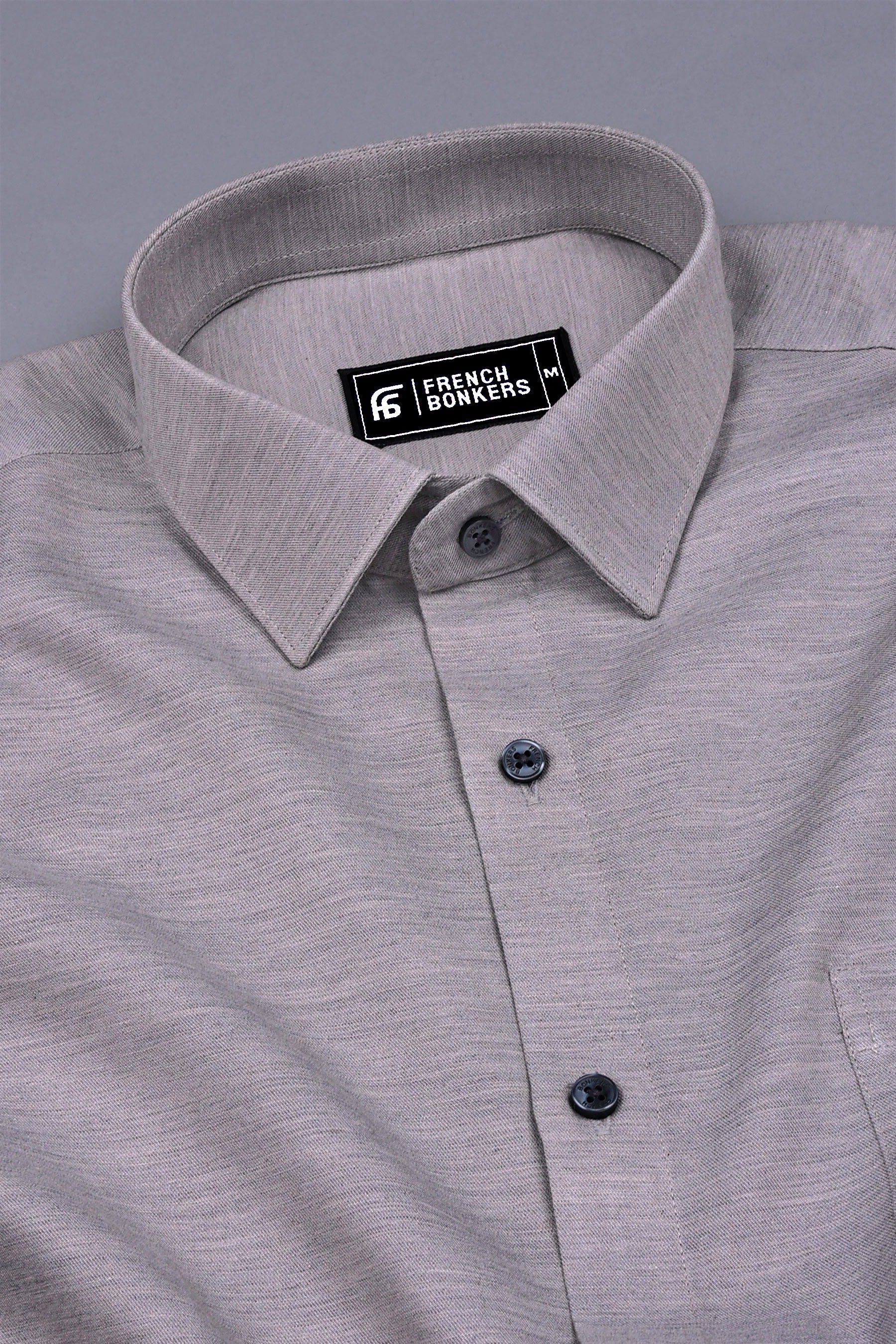 Strom Wind Gray Solid Shirt