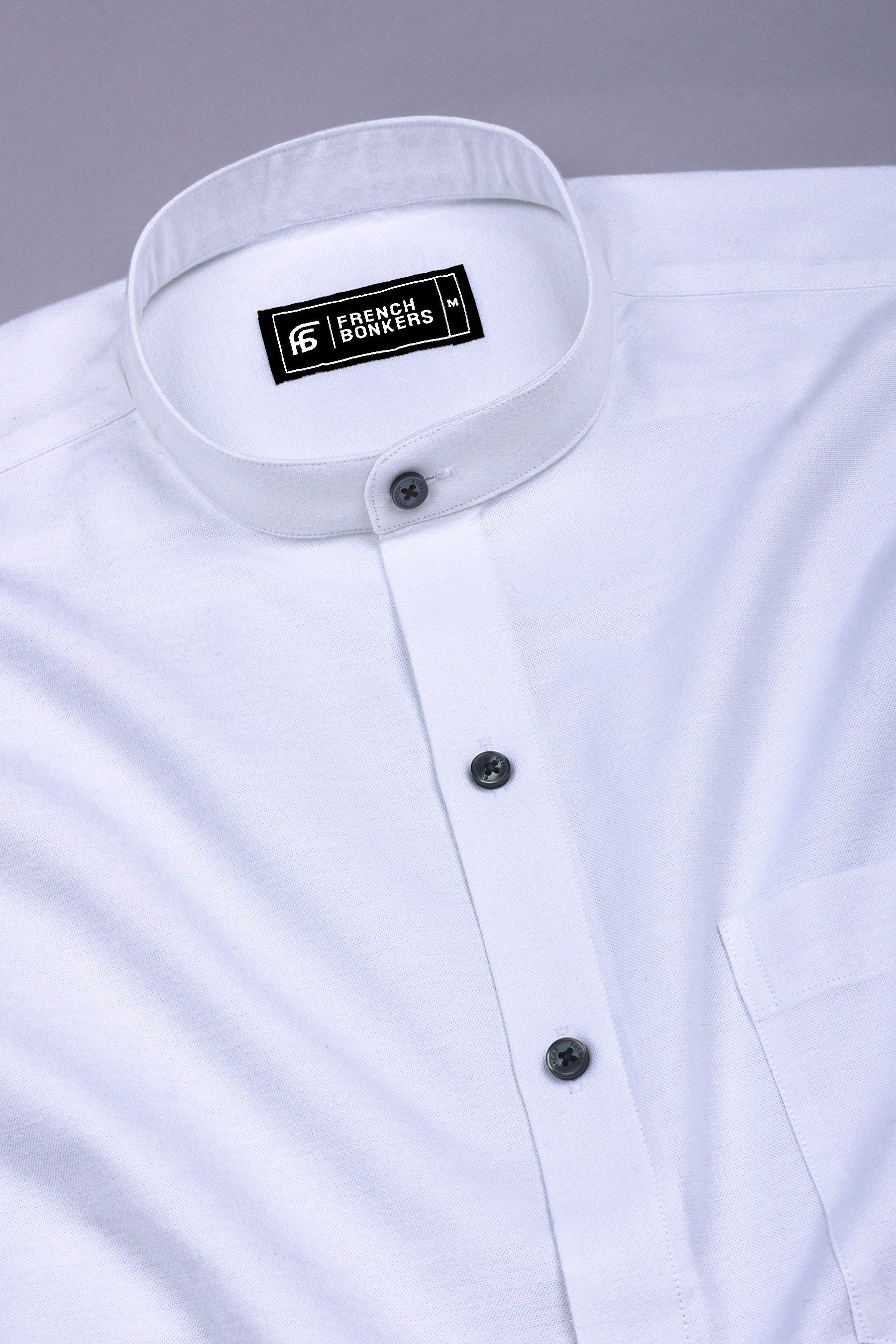 Vanilla White Oxford Solid Cotton Shirt