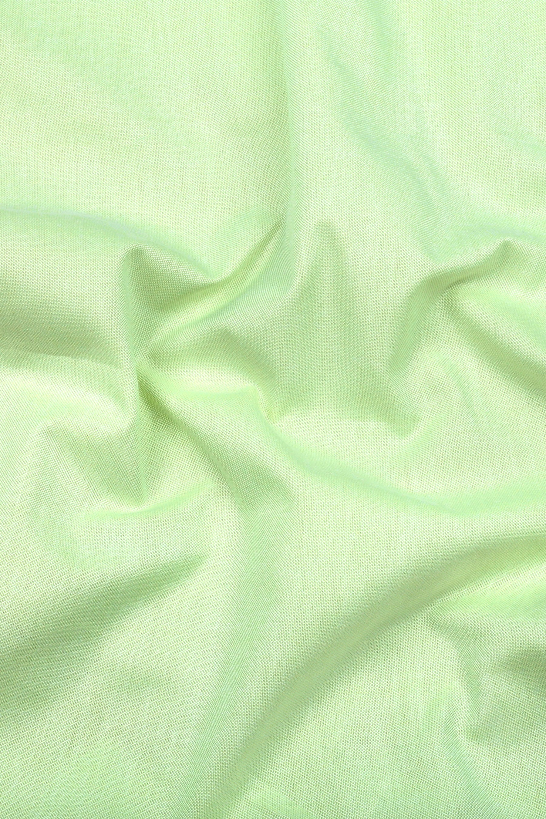 Arctic Light Pista Green Solid Oxford Cotton Shirt
