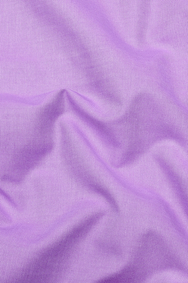 Arctic Light Violet Solid Oxford Cotton Shirt