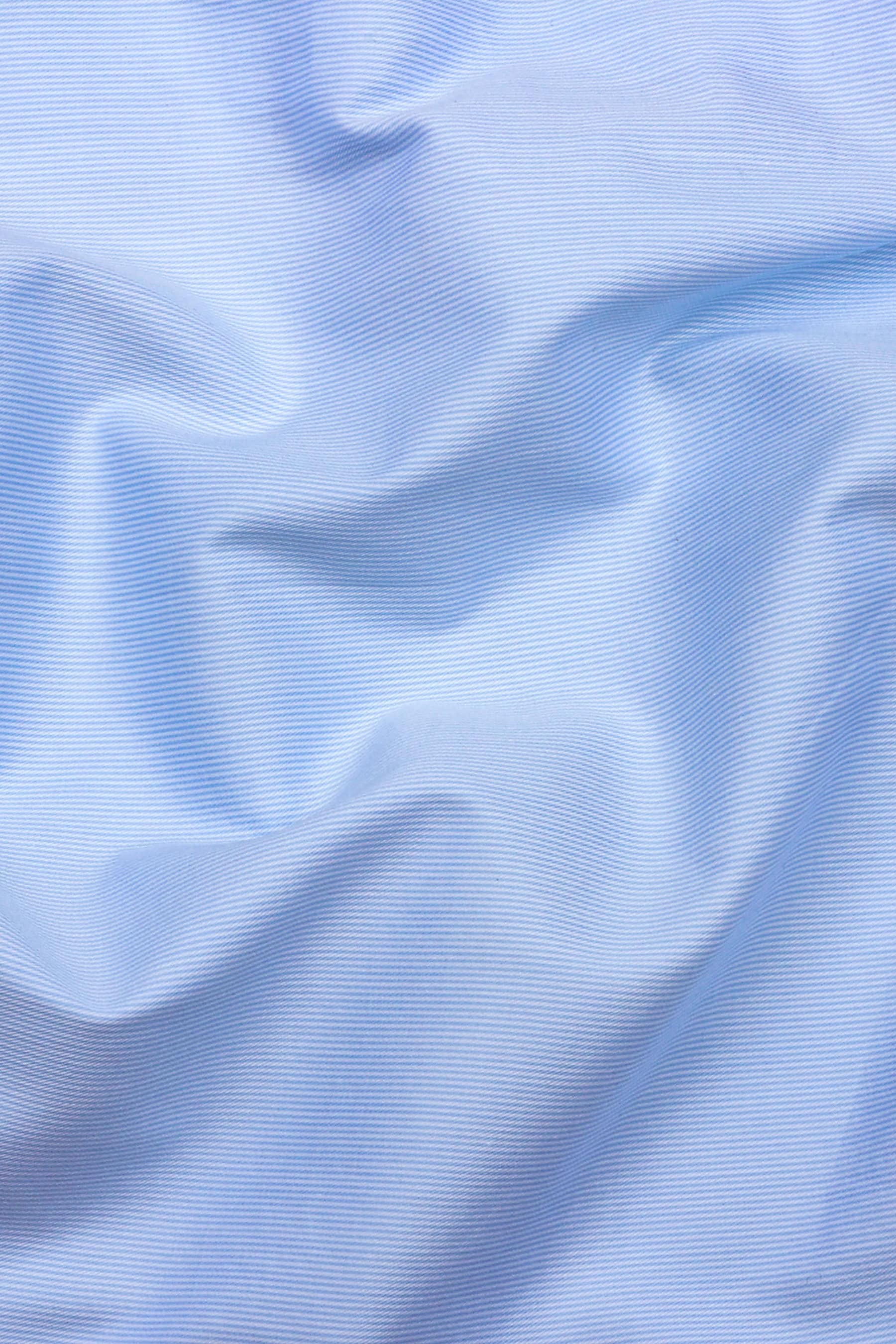 Vionel Sky Blue Pencil Stripe Cotton Formal Shirt