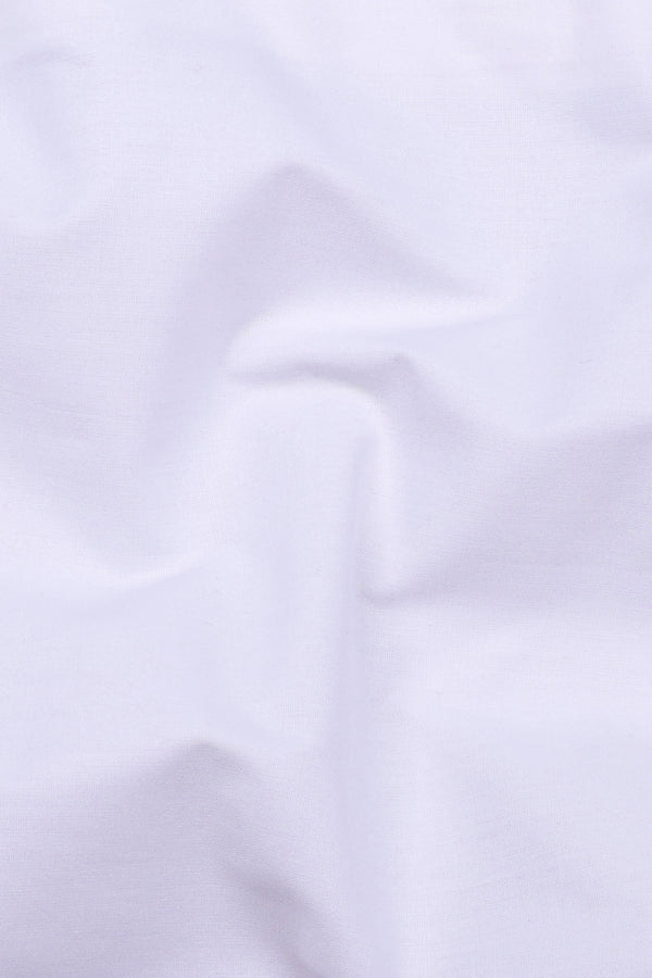 Milk White Cotton Linen Shirt