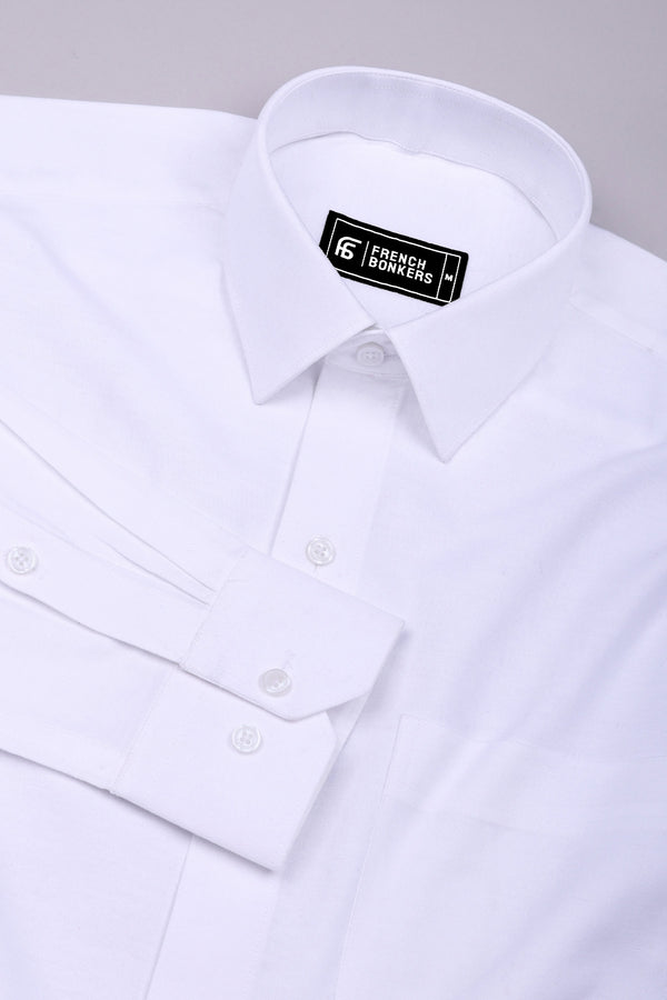 Lily White Cotton Satin Shirt