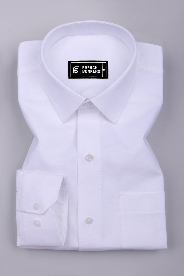 Lily White Cotton Satin Shirt